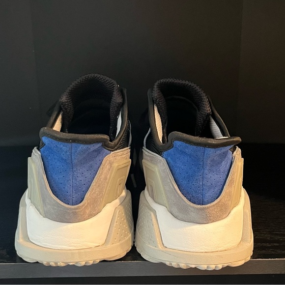 Used Black/grey/white/blue Adidas Equipment Trainers ADV 91-17 - Picture 3 of 4